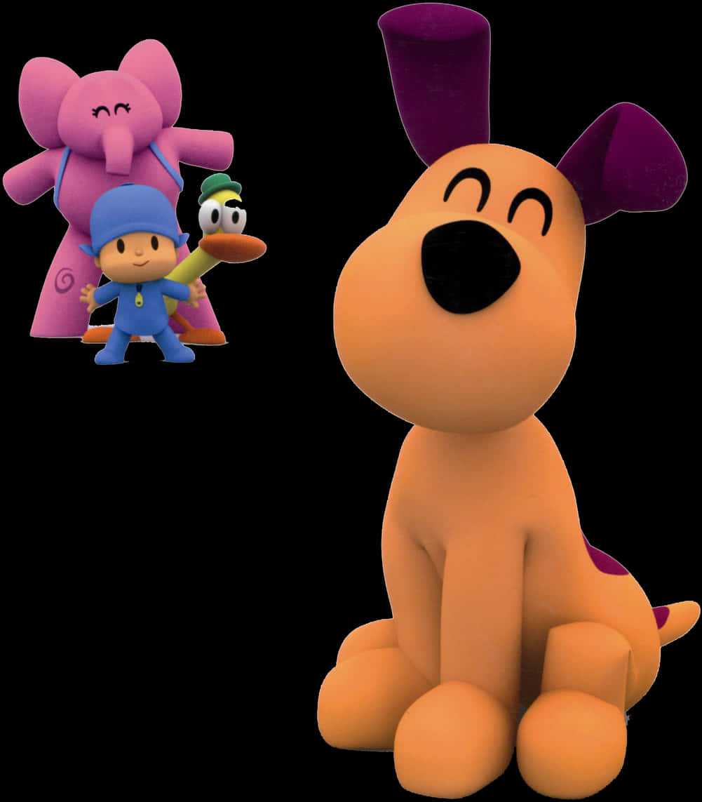 Pocoyoand Friends Characters PNG