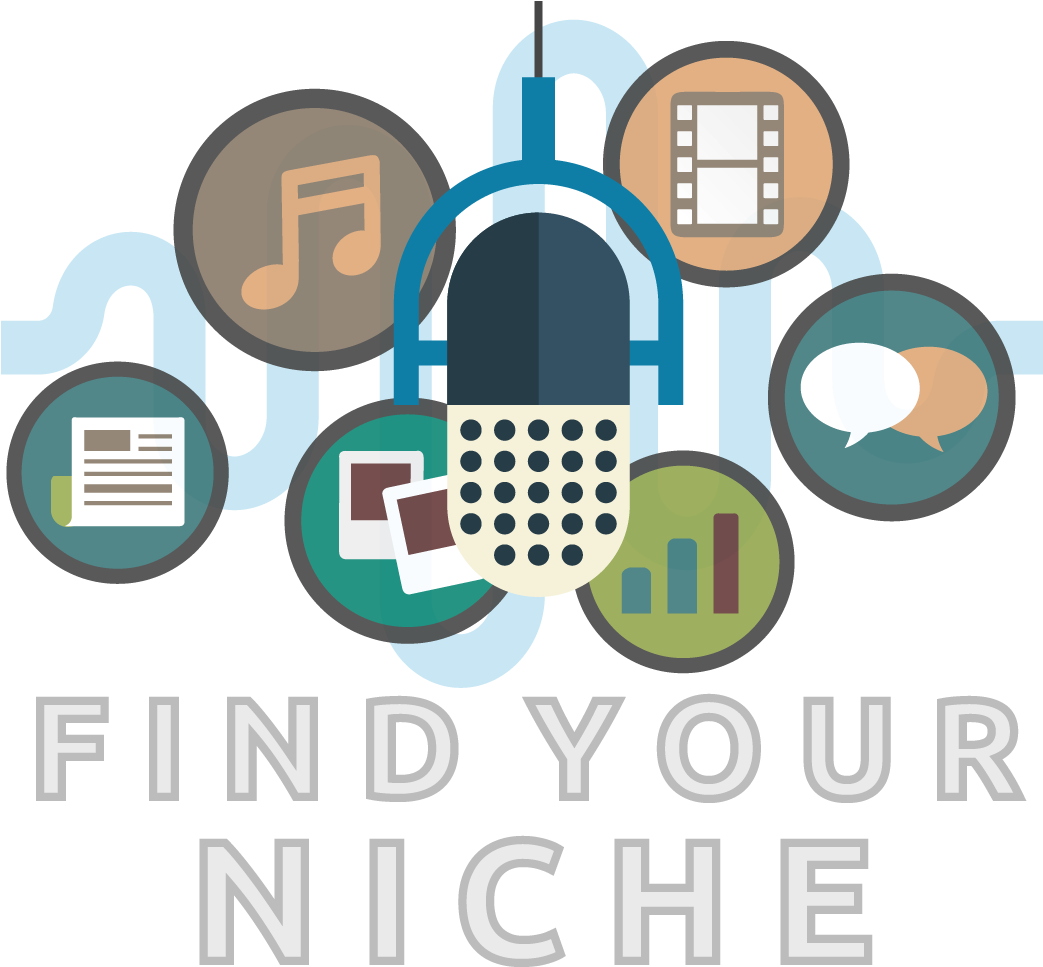 Podcast Find Your Niche Graphic PNG