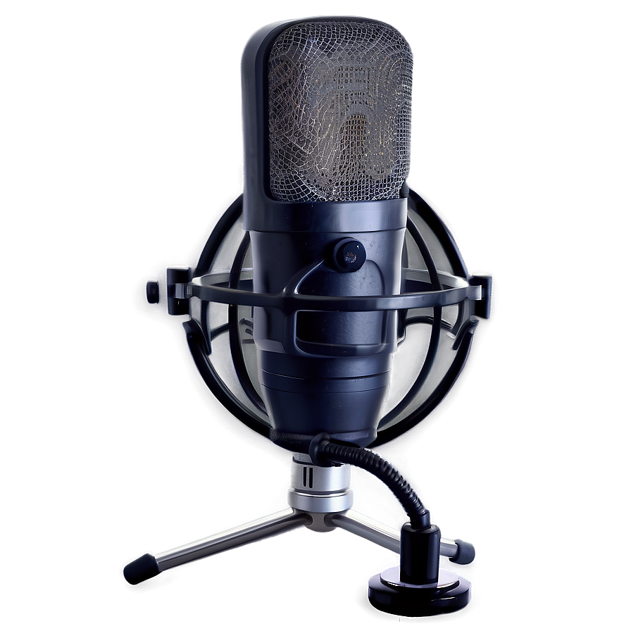Podcast Mic With Pop Filter Png Fdr PNG