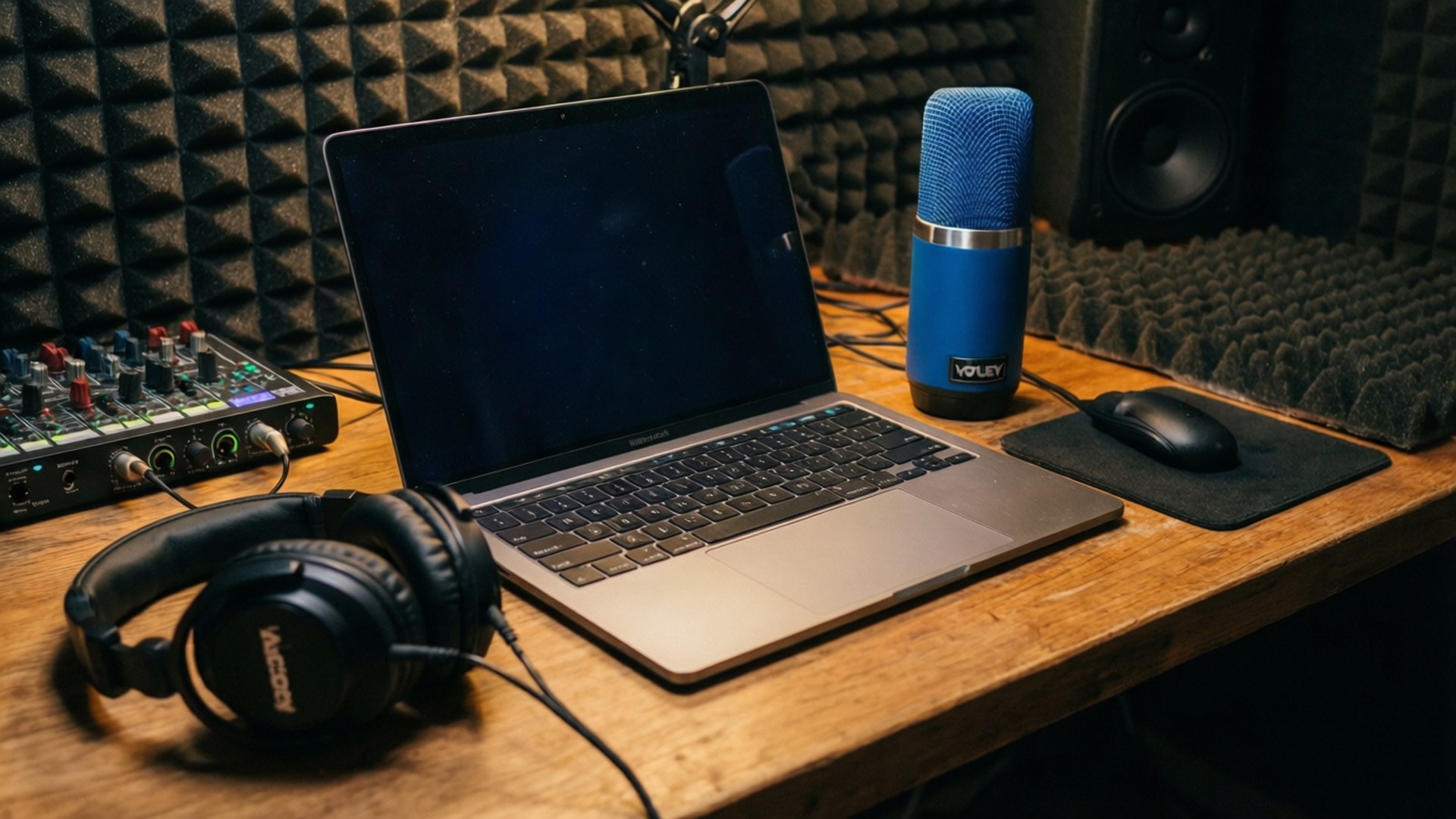 Podcaster MacBook Setup Wallpapers