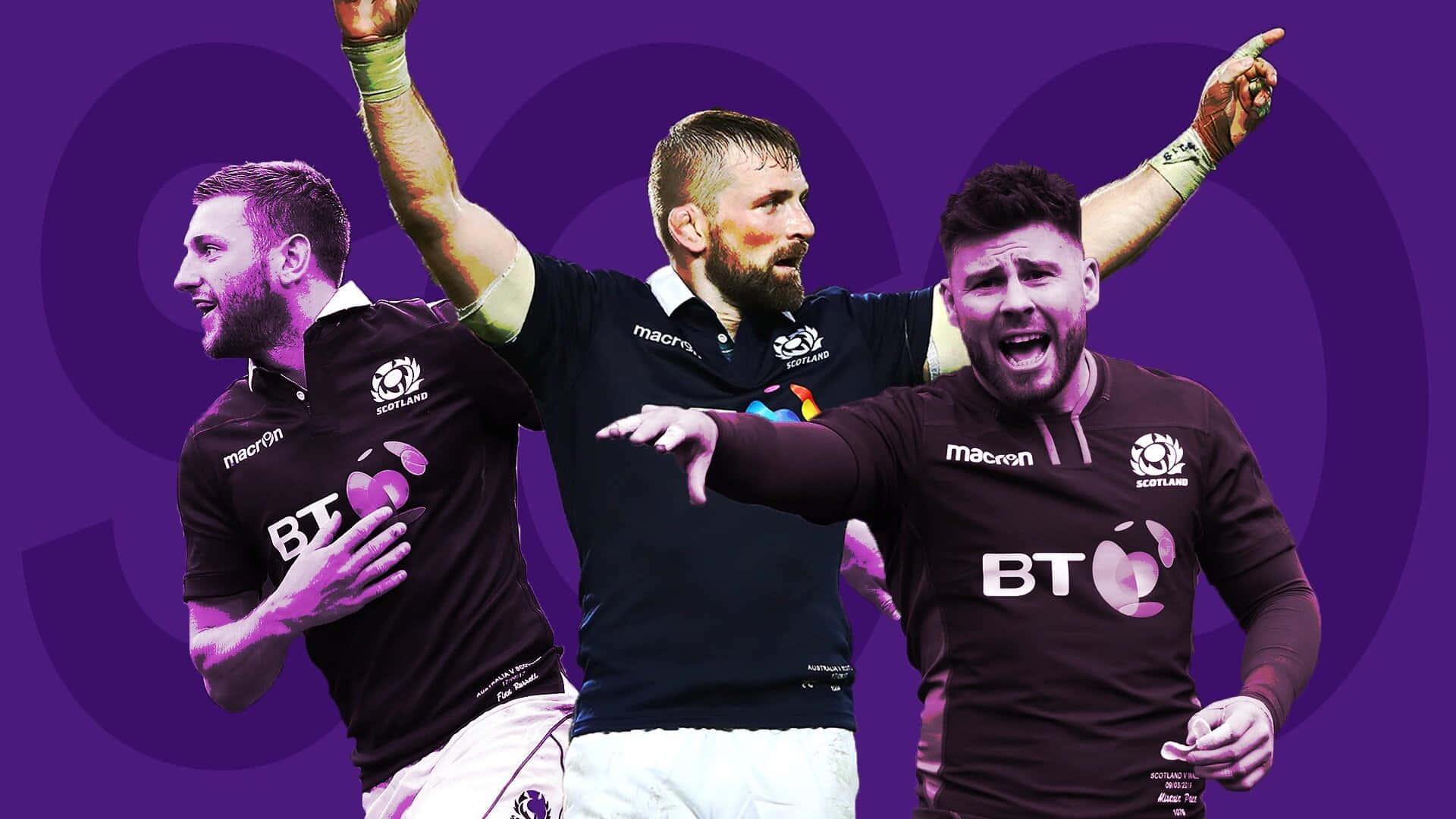 Poderescocés Imparable: El Equipo De Rugby De Escocia En Acción. Fondo de pantalla