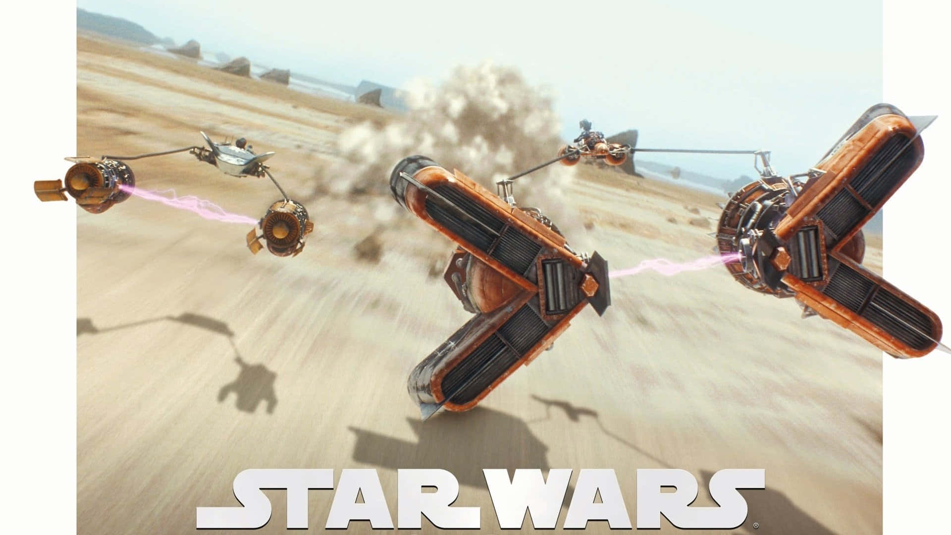 Thrilling Podracing Action Wallpaper