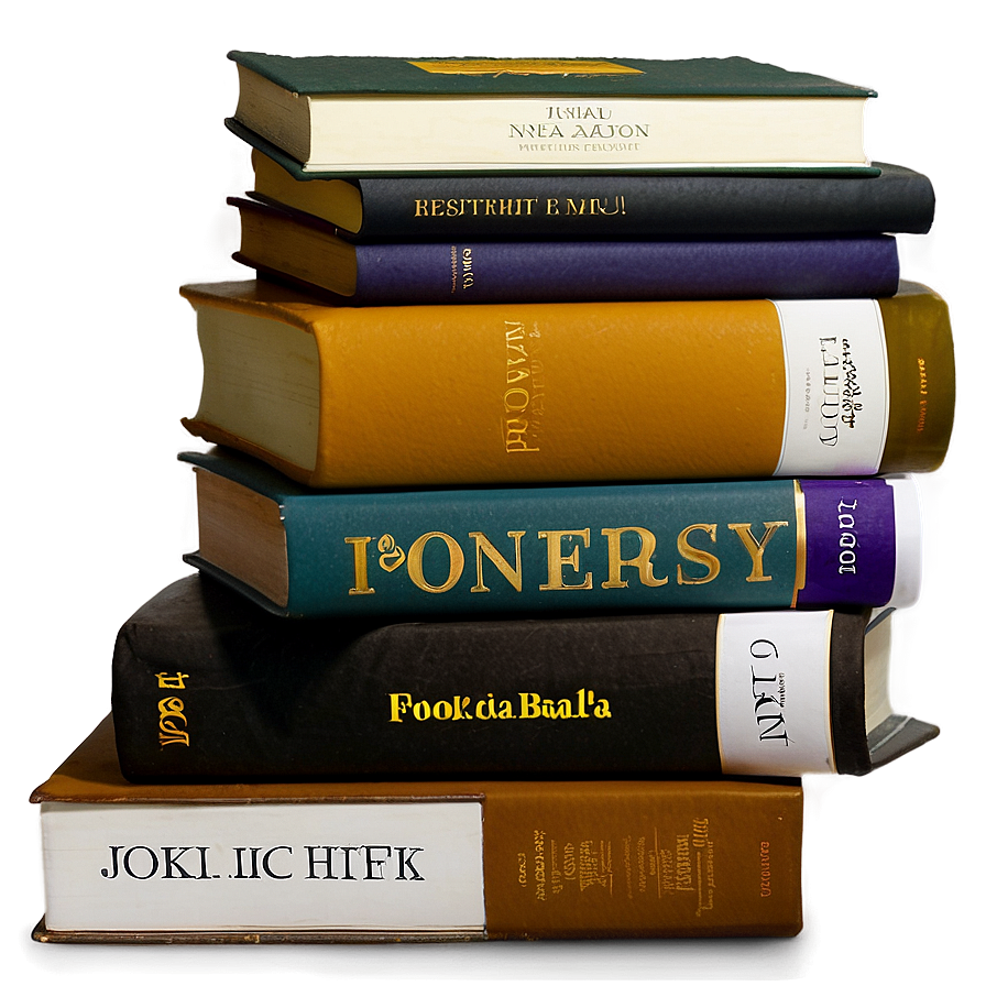 Poetry Books Stack Png Yml3 PNG