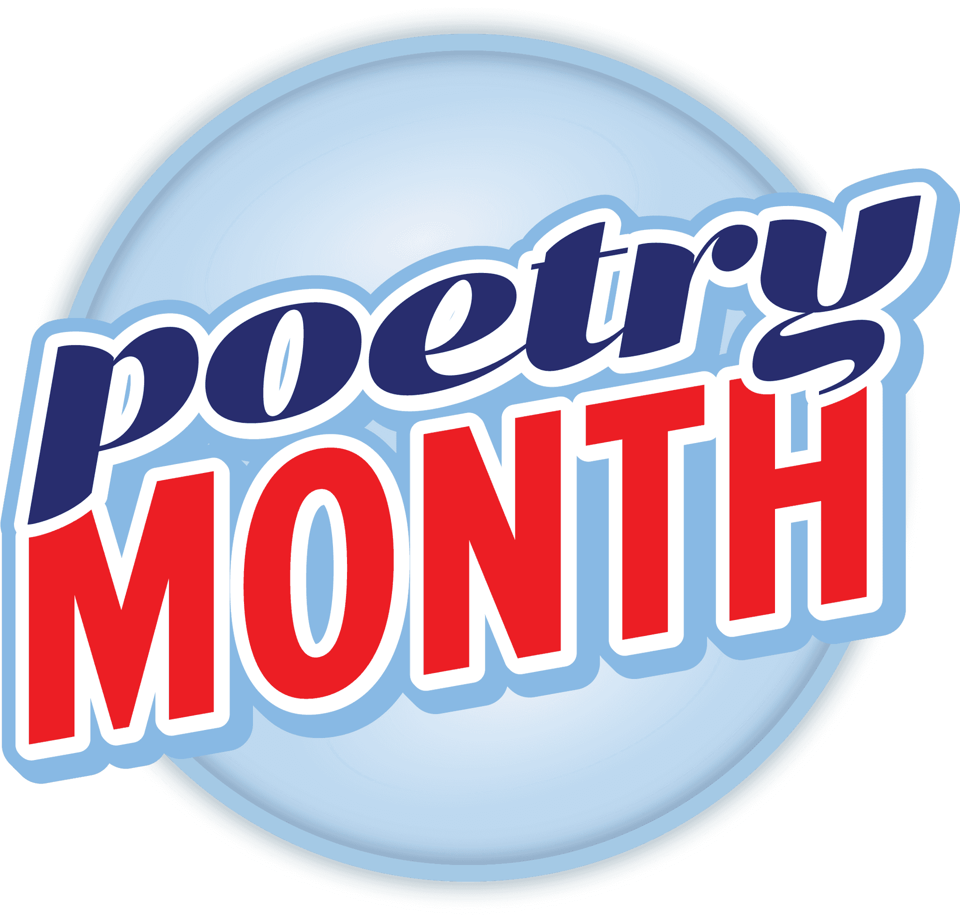 Poetry Month Celebration Badge PNG