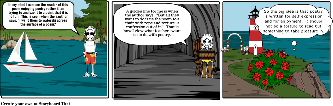 Poetry_ Analysis_ Comic_ Strip PNG