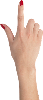 Pointing Finger Hand Gesture Isolated PNG