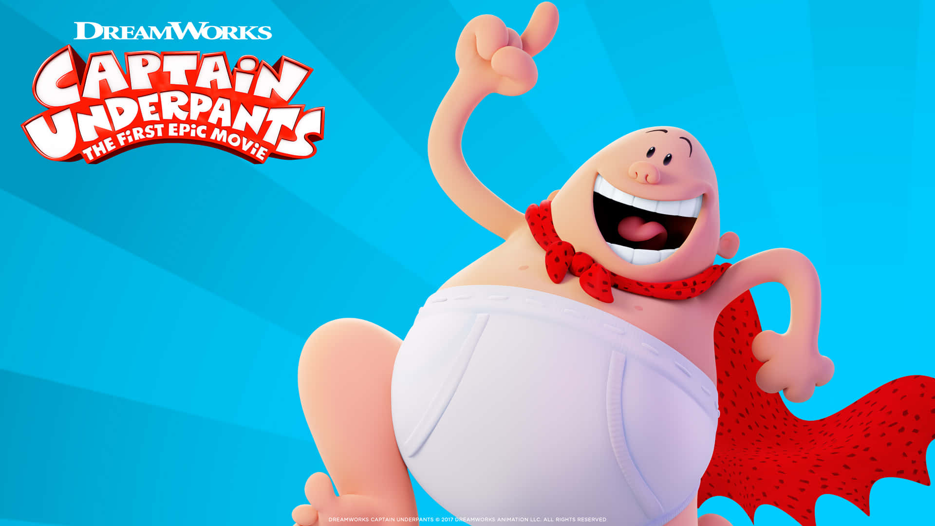 Pointing Finger Up Captain Underpants: The First Epic Movie Wallpaper