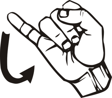 Pointing Hand Direction Sign PNG