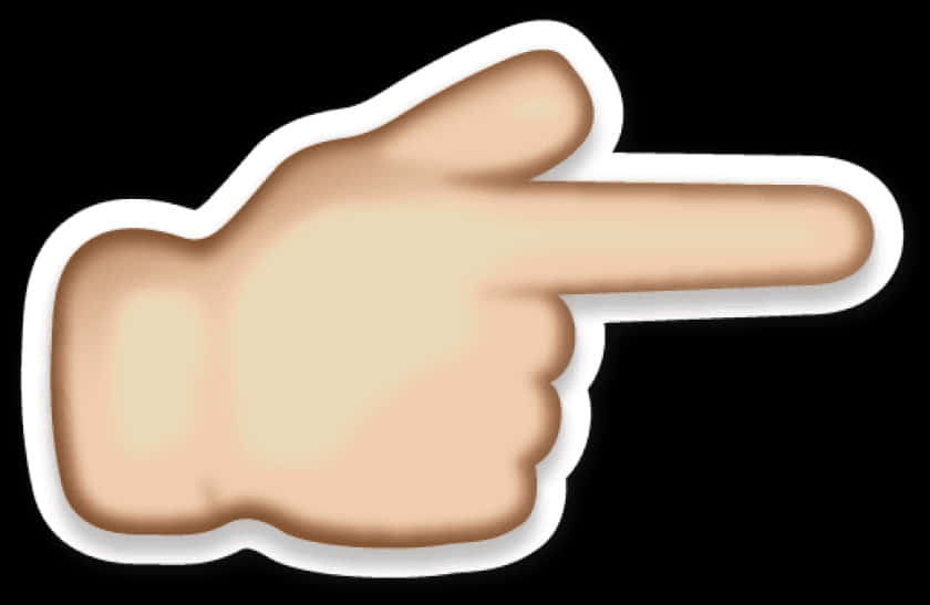 Pointing Hand Emoji PNG