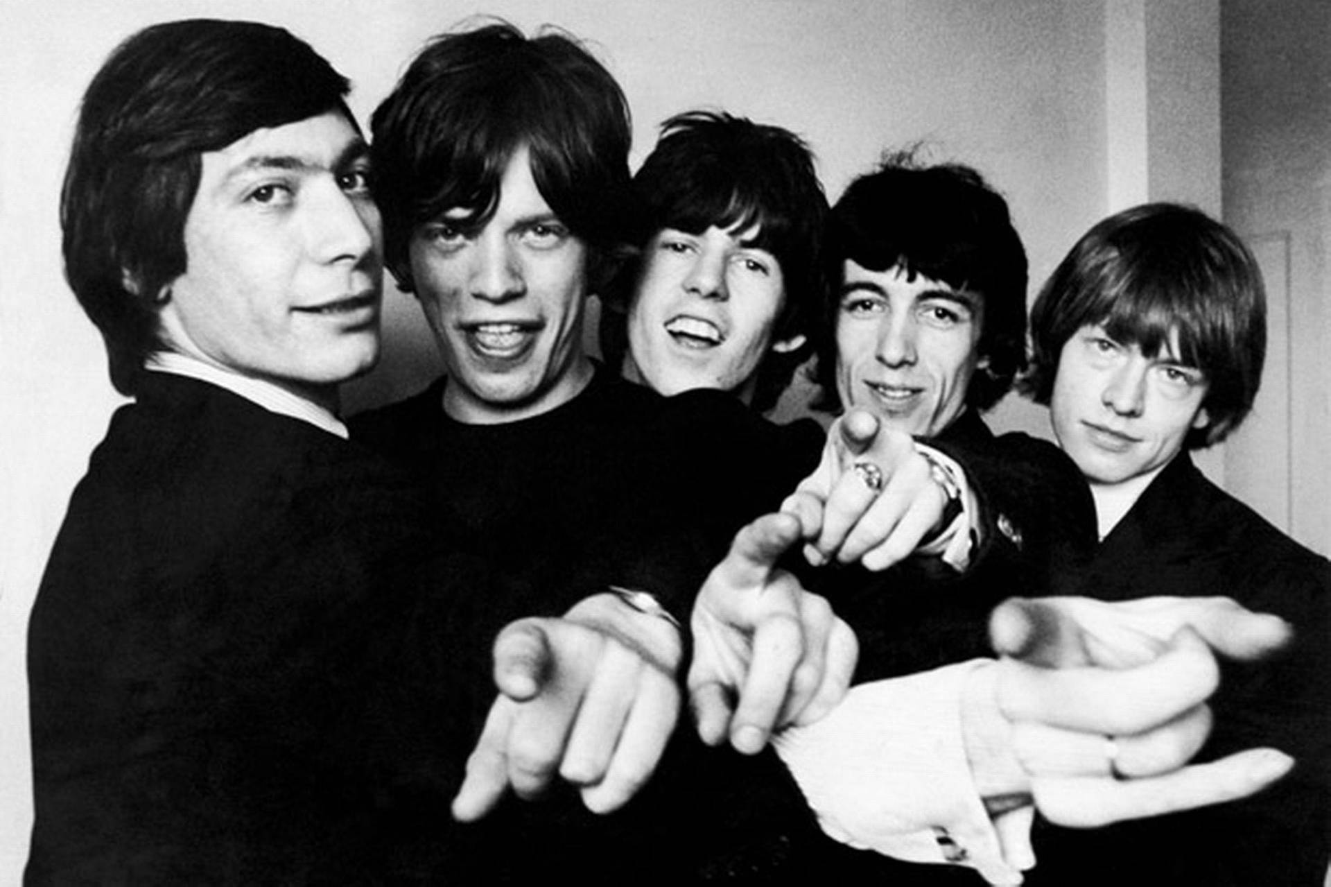 Pointing Rolling Stones Wallpaper