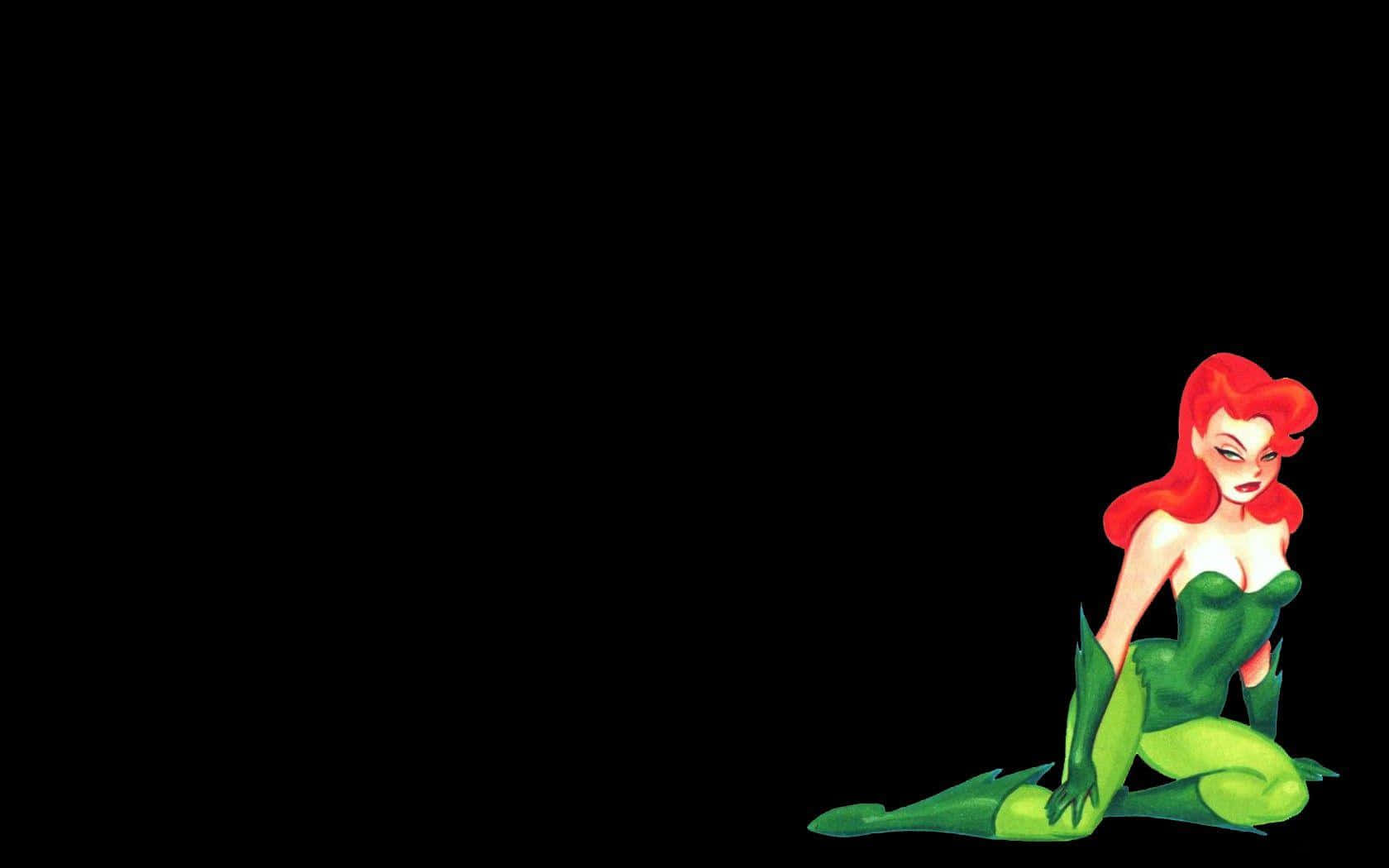 Poison Ivy Animated Character Wallpaper
