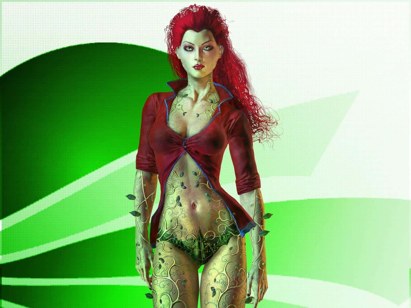 Poison Ivy Cosplay Artwork Wallpaper