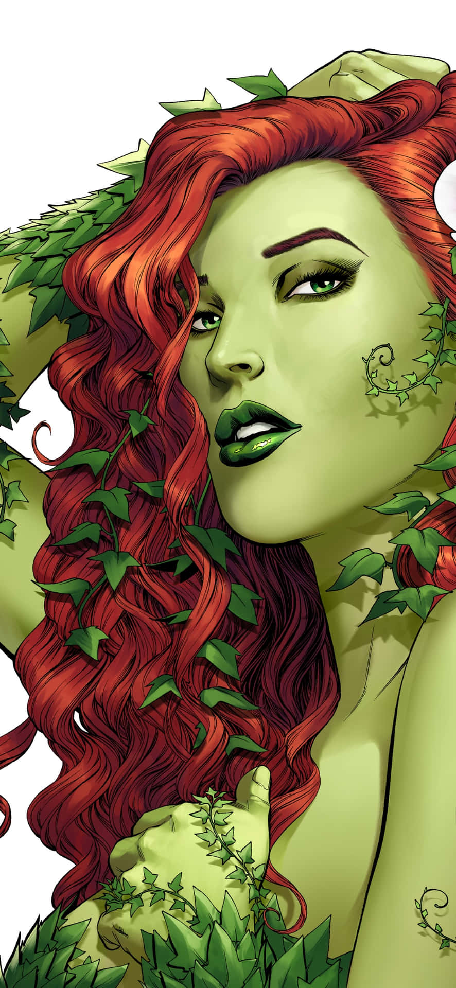 Poison Ivy Portrait Artwork Wallpaper