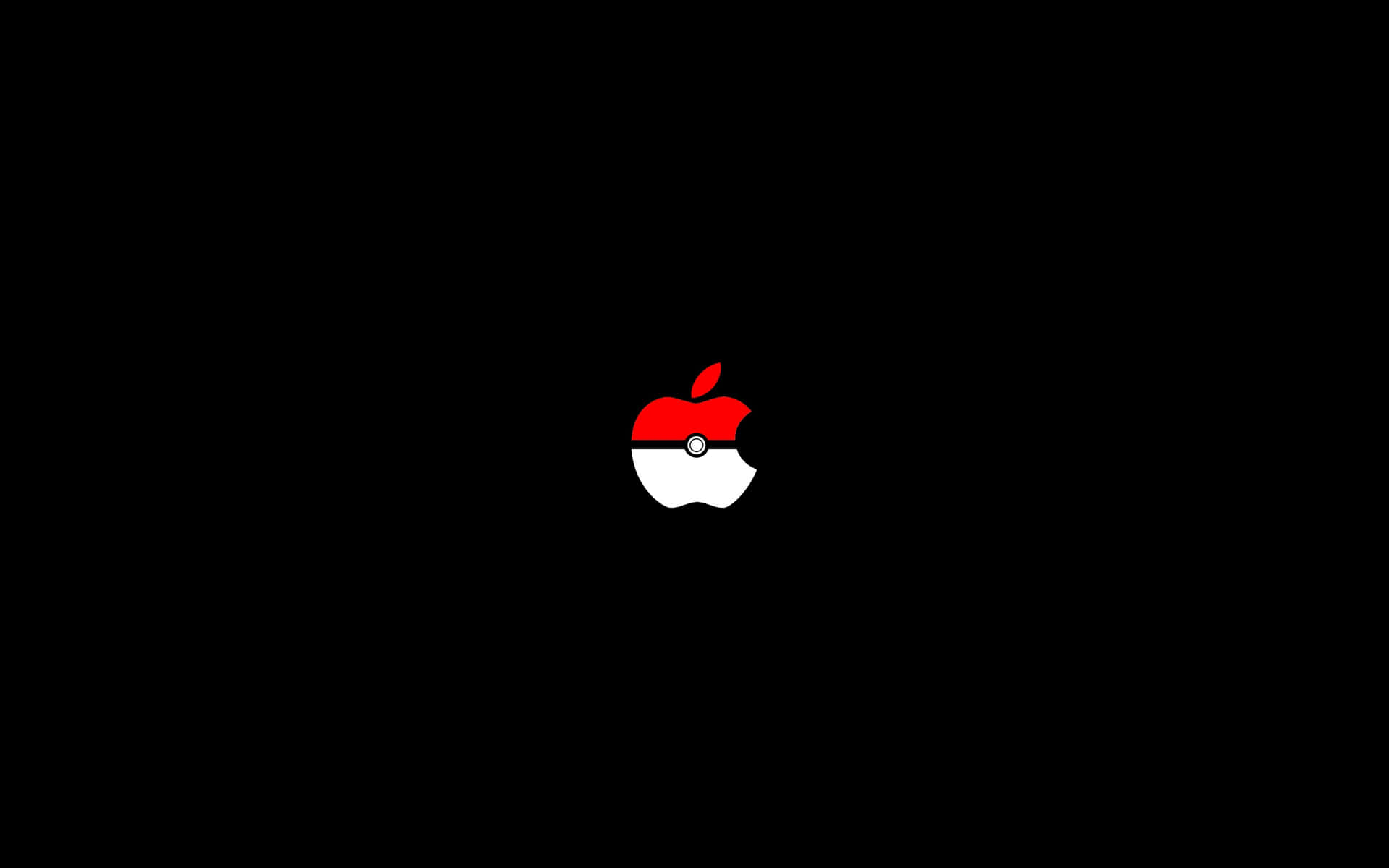 Pokeball Apple Hybrid Logo Wallpaper