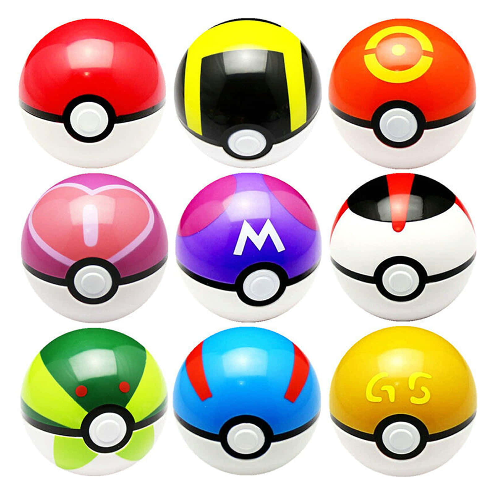 "Be a part of the Pokémon world with this classic red and white Pokéball"
