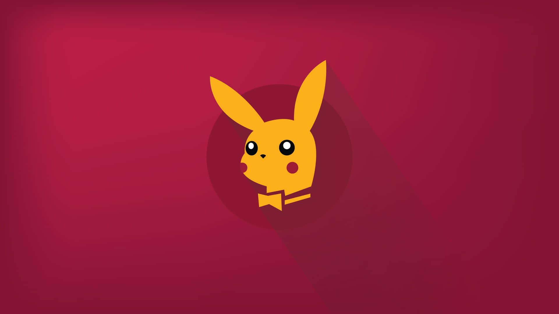 Cute Playboy Pikachu Pokemon Aesthetic Wallpaper