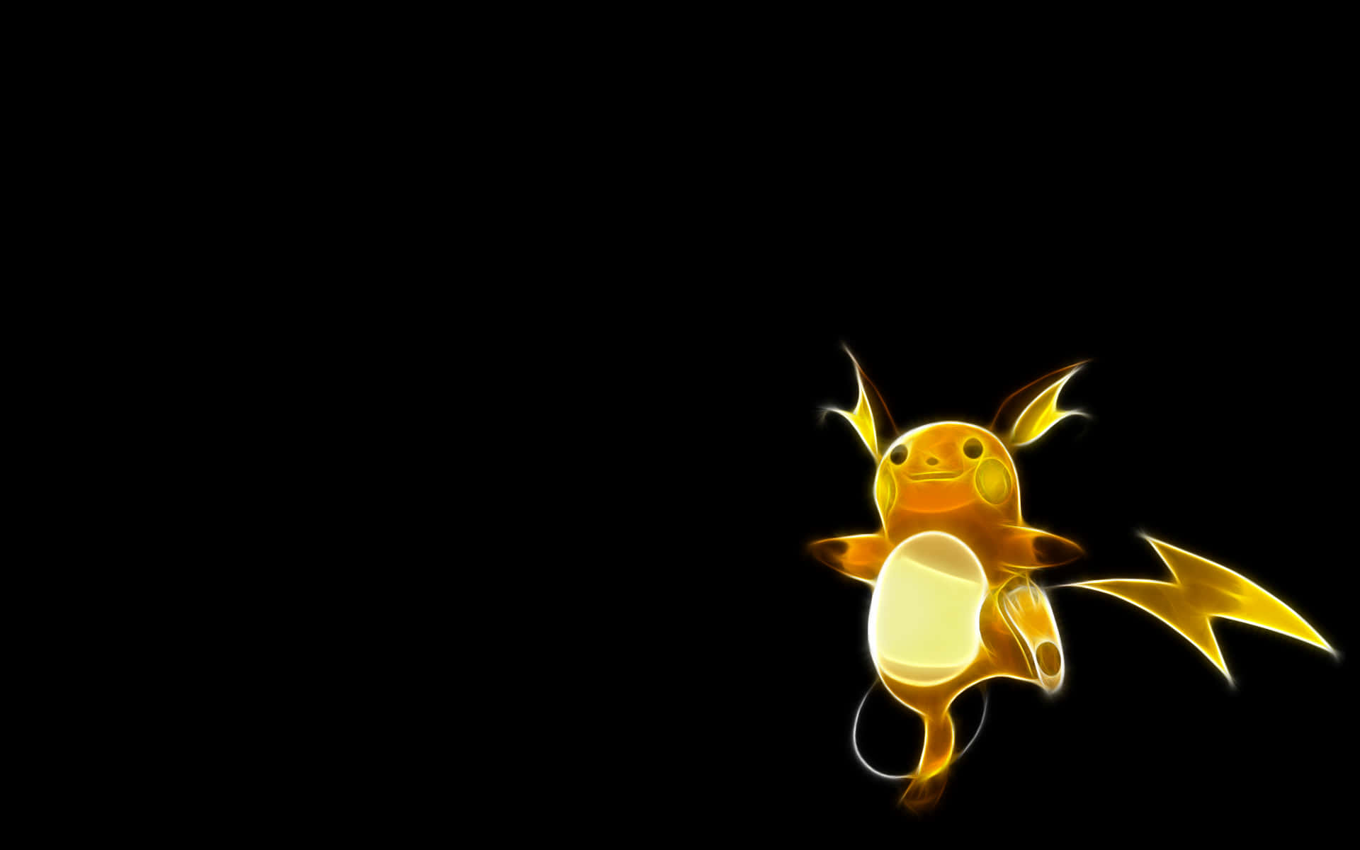 Sfondocon Raichu, Il Pokémon Elettrico Brillante