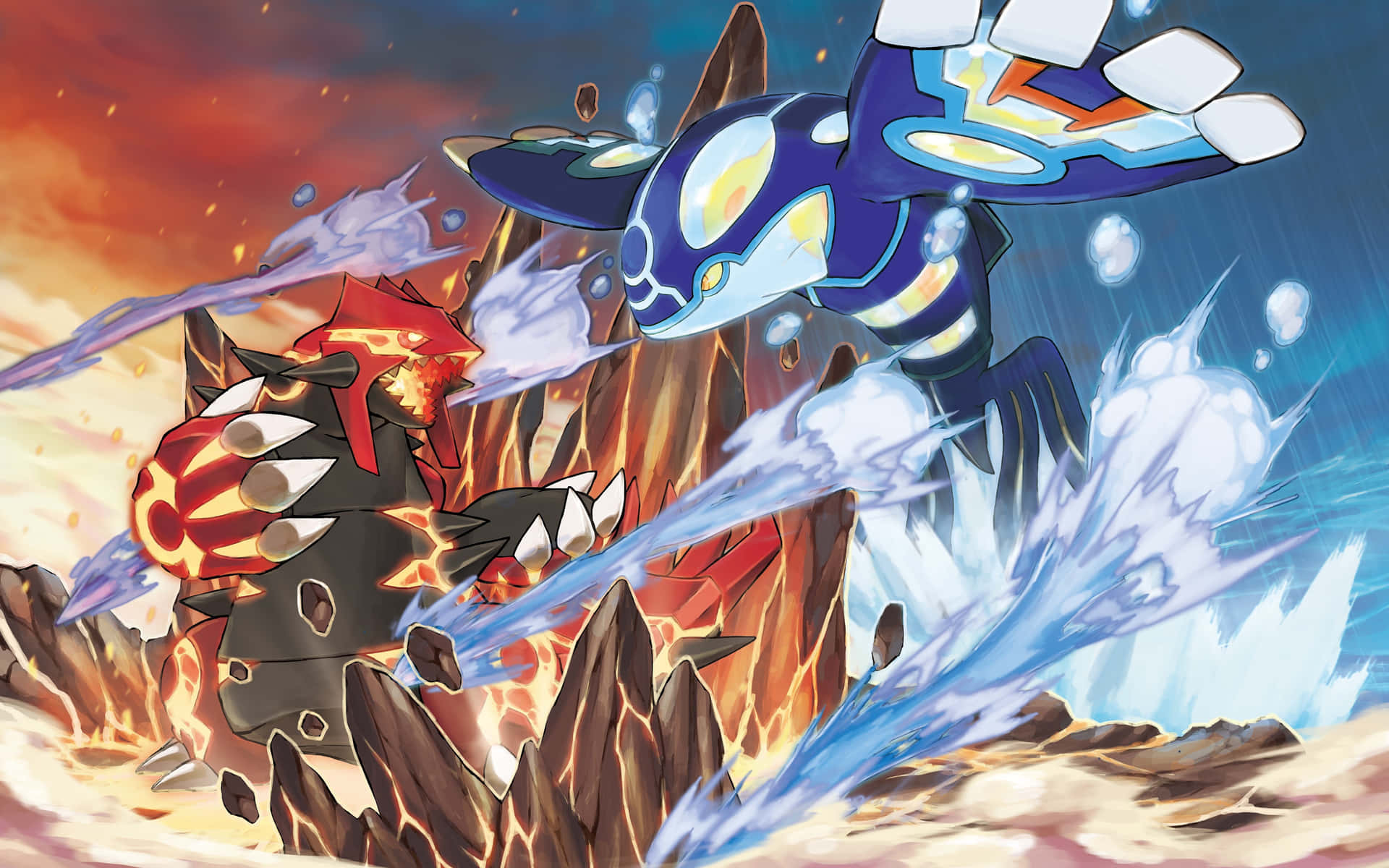Alpha And Omega Pokemon Battle Background