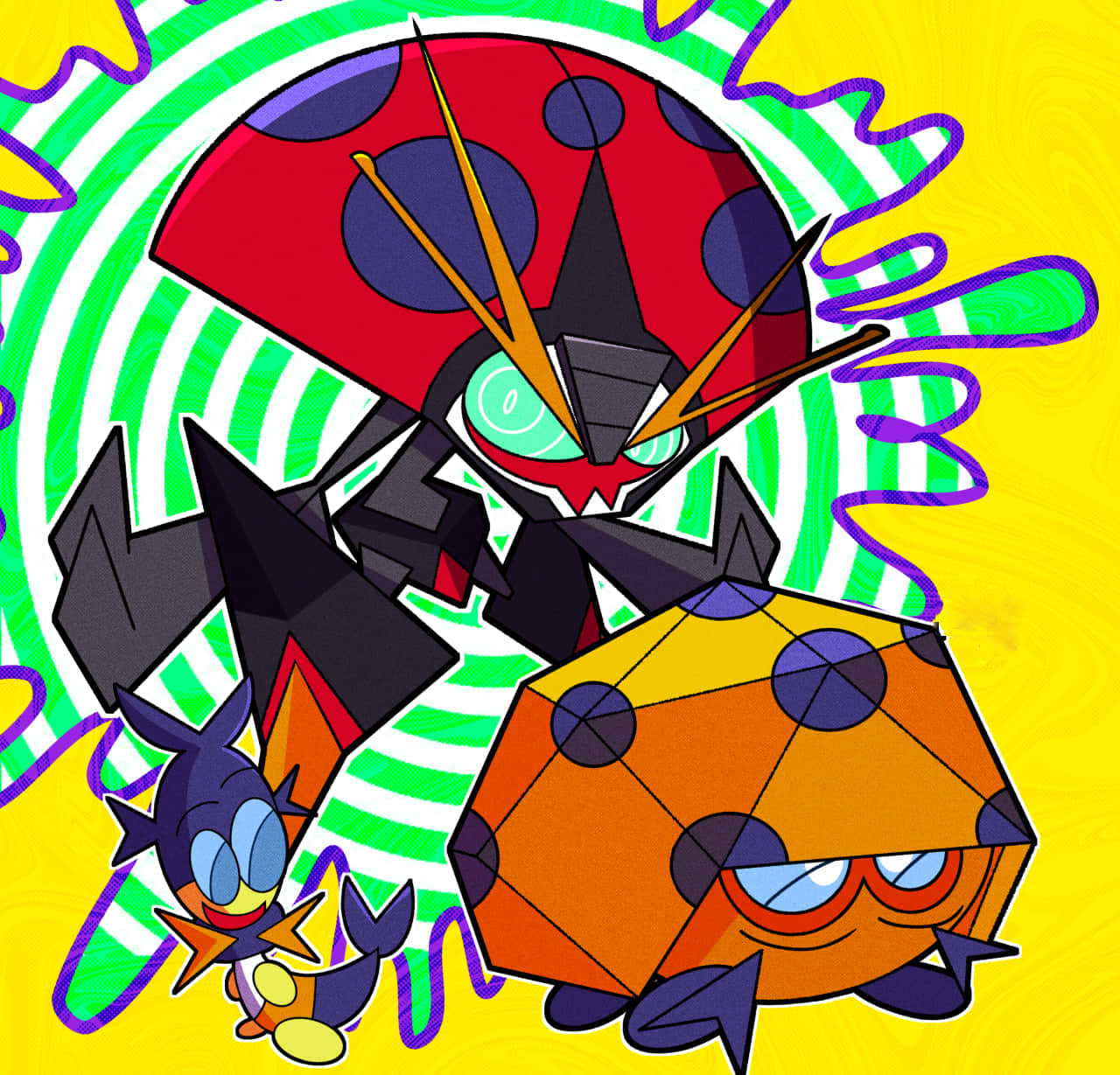 Pokémon Blipbug Yellow Poster Wallpaper