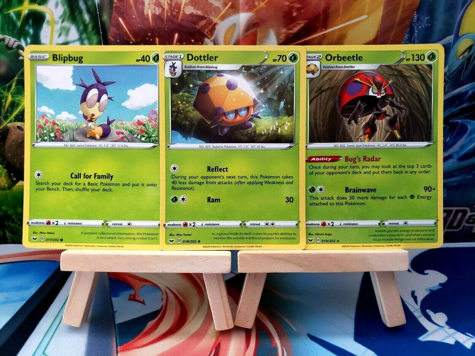 Pokémon Bug Cards Collection Blipbug Wallpaper
