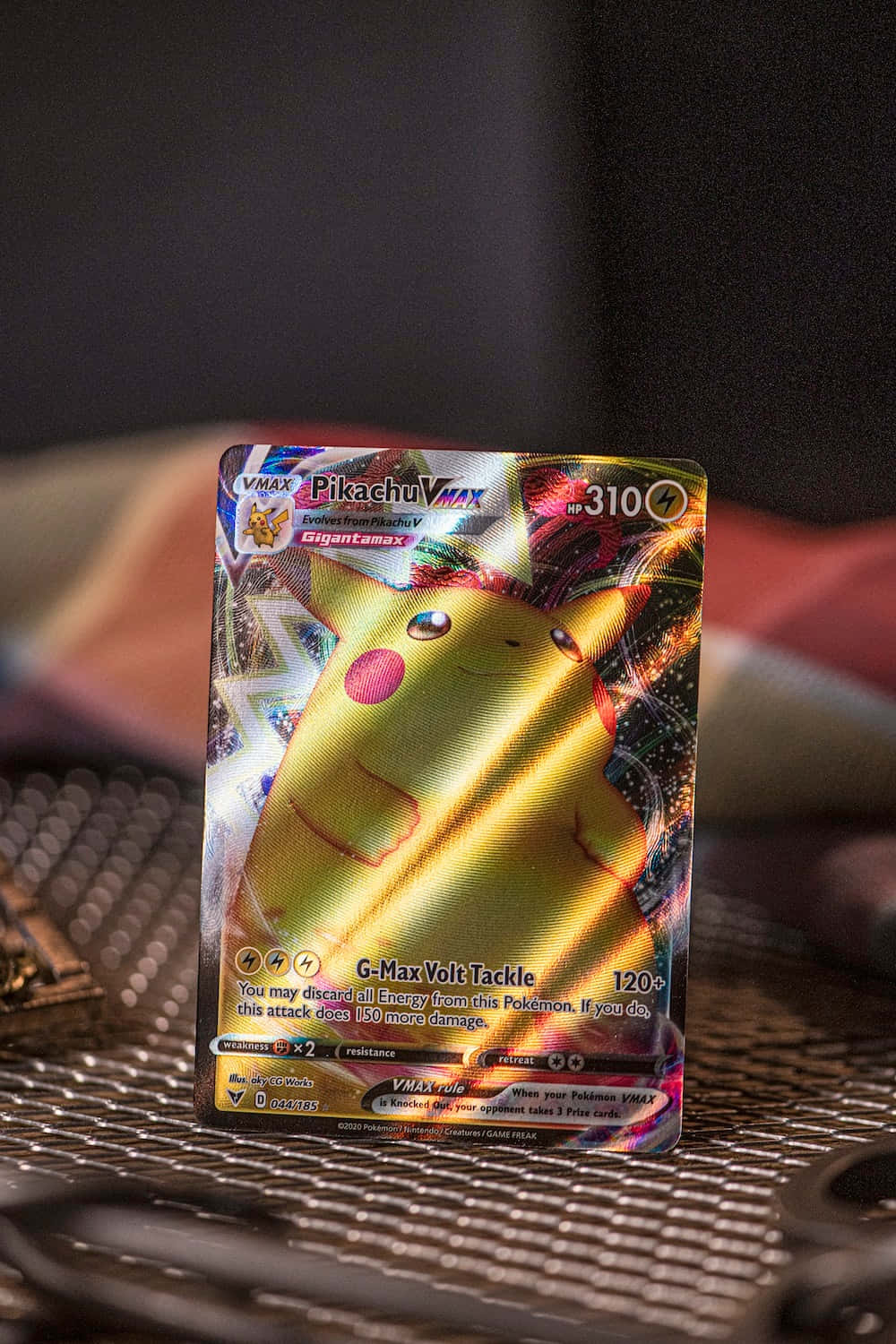 Fancy Pikachu Gigantamax Pokemon Card Background