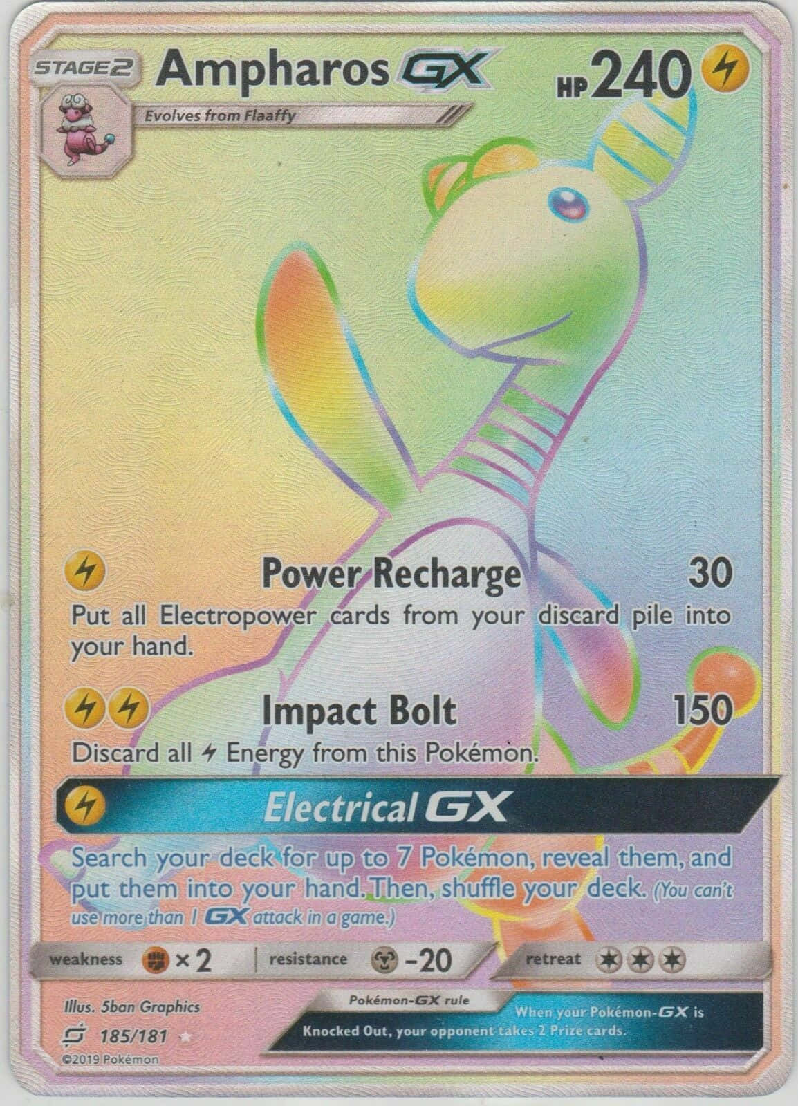 Ampharos Pokémon Card Background