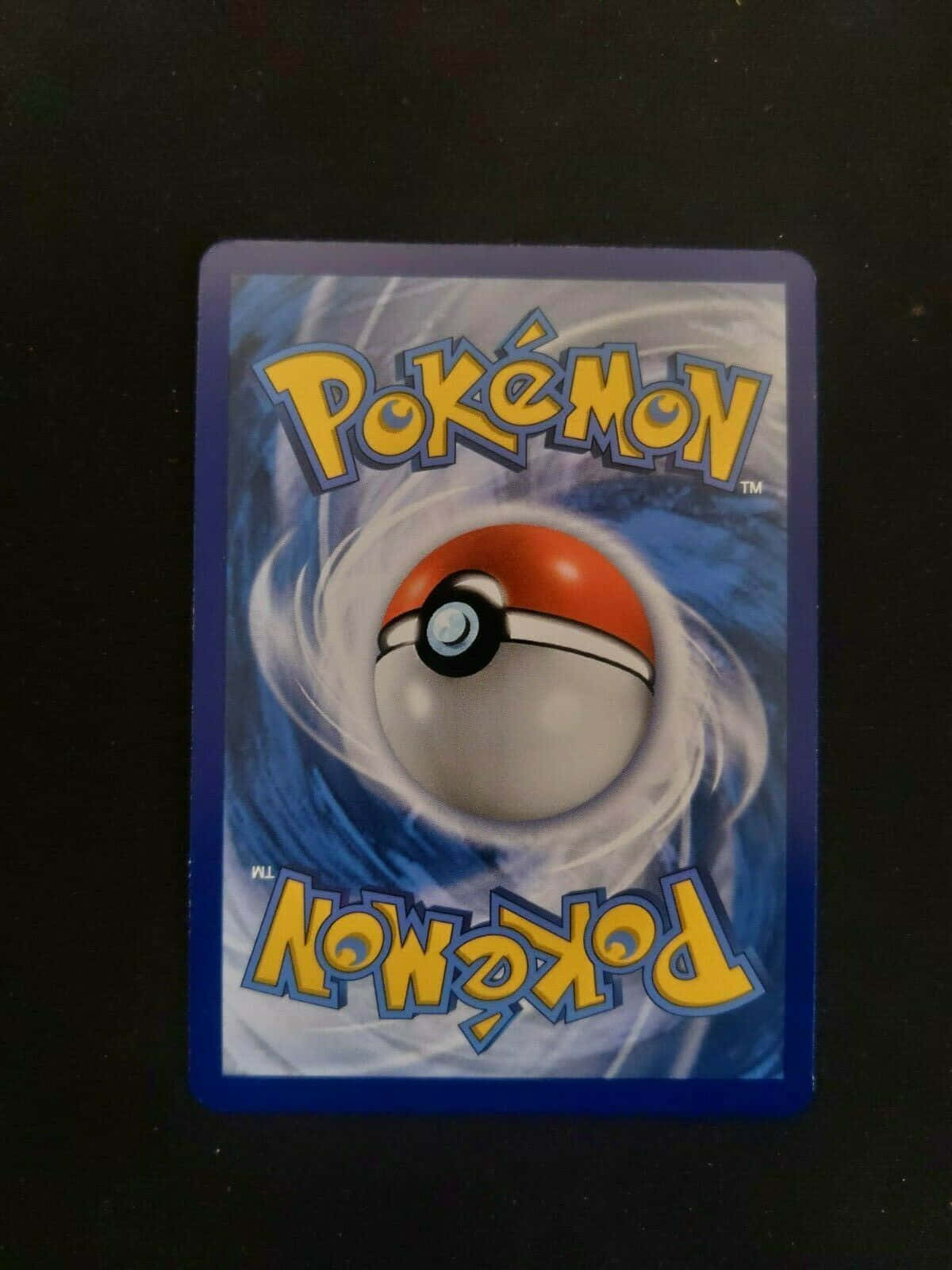 Sortoverflade Pokémon Kort Baggrund.