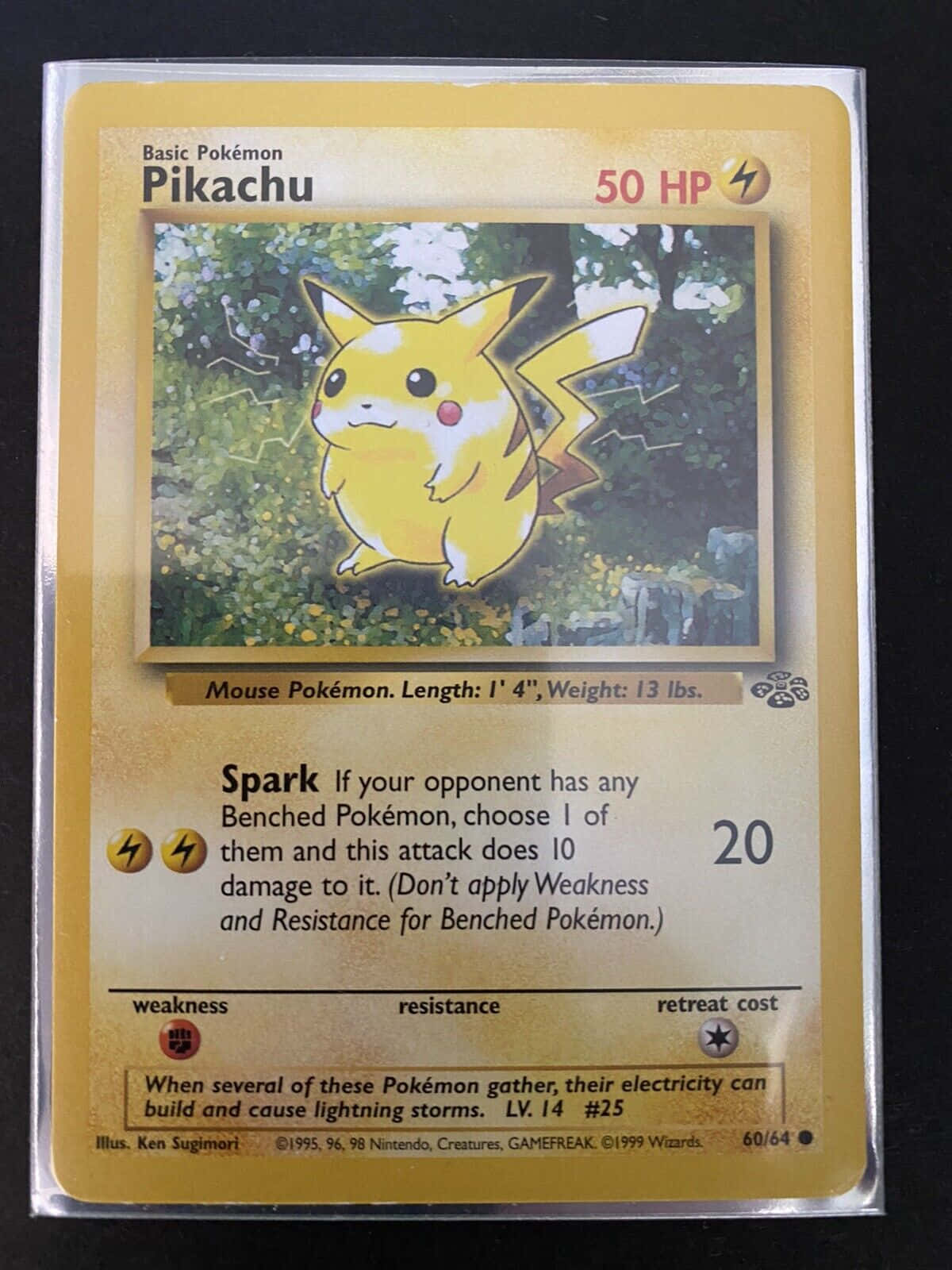 Vintage Pikachu Pokemon Card Background
