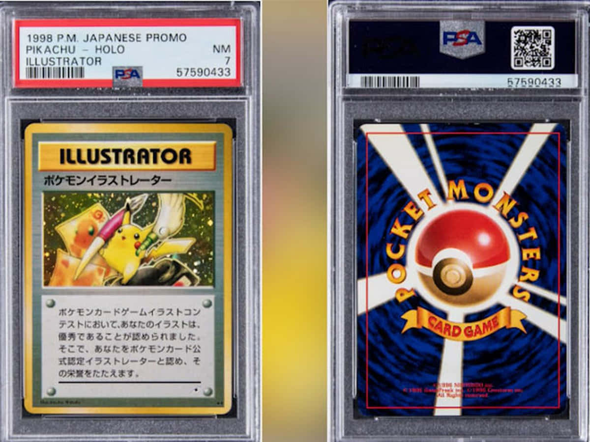 A Pokemon Card With A Japanese Illustration