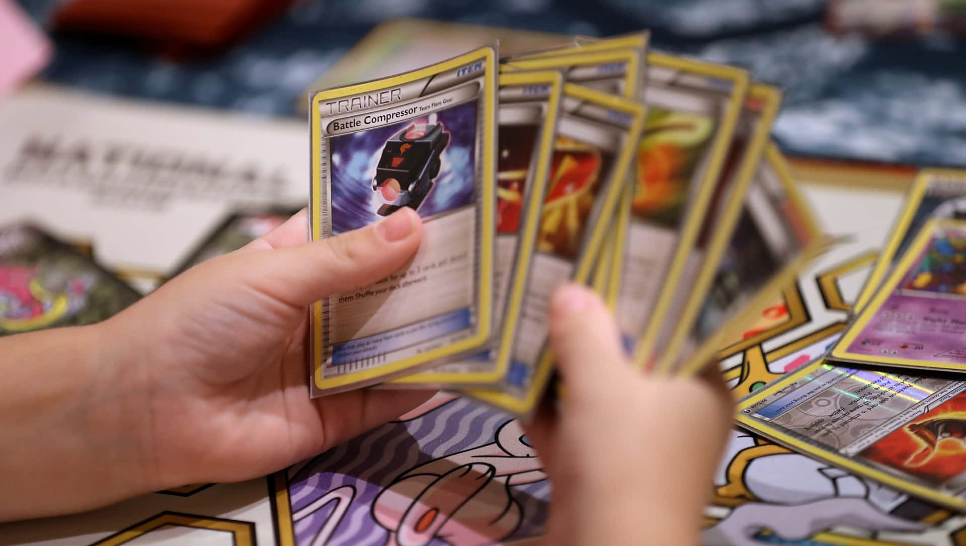 Put your skills to the test as you battle with your favorite Pokemon trading cards!