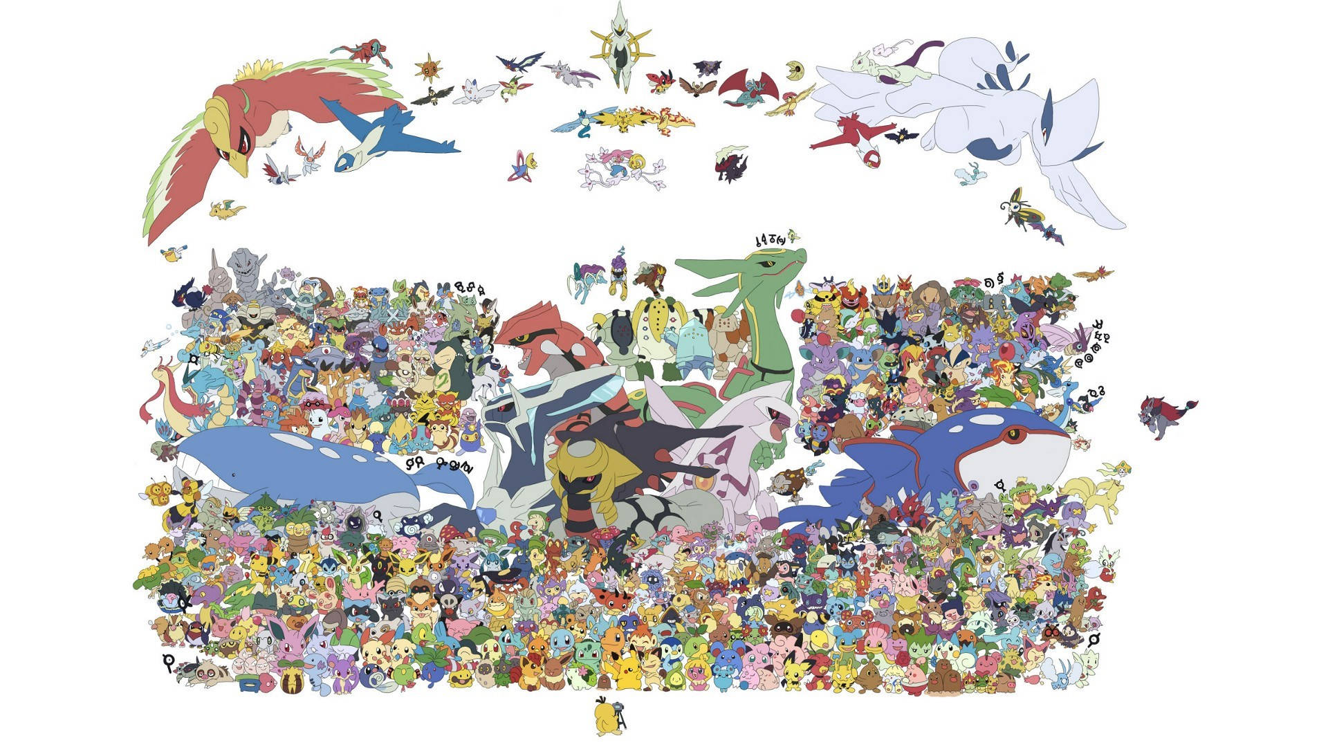 Pokemonbesetzung Mit Dialga Wallpaper
