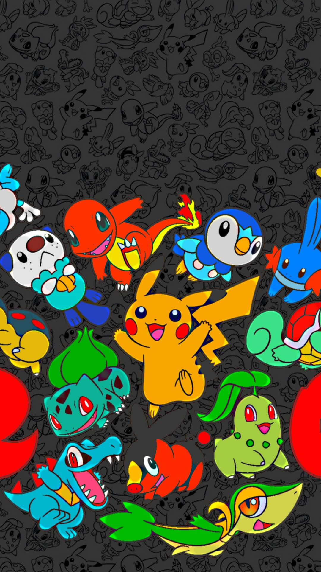 A Group of Iconic Pokemon Characters Wallpaper