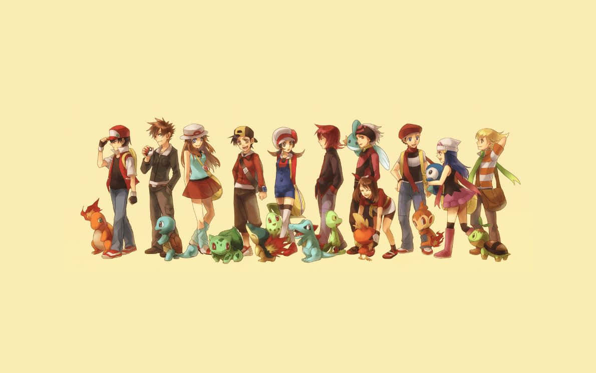 Enchanting World of Pokémon Characters Wallpaper