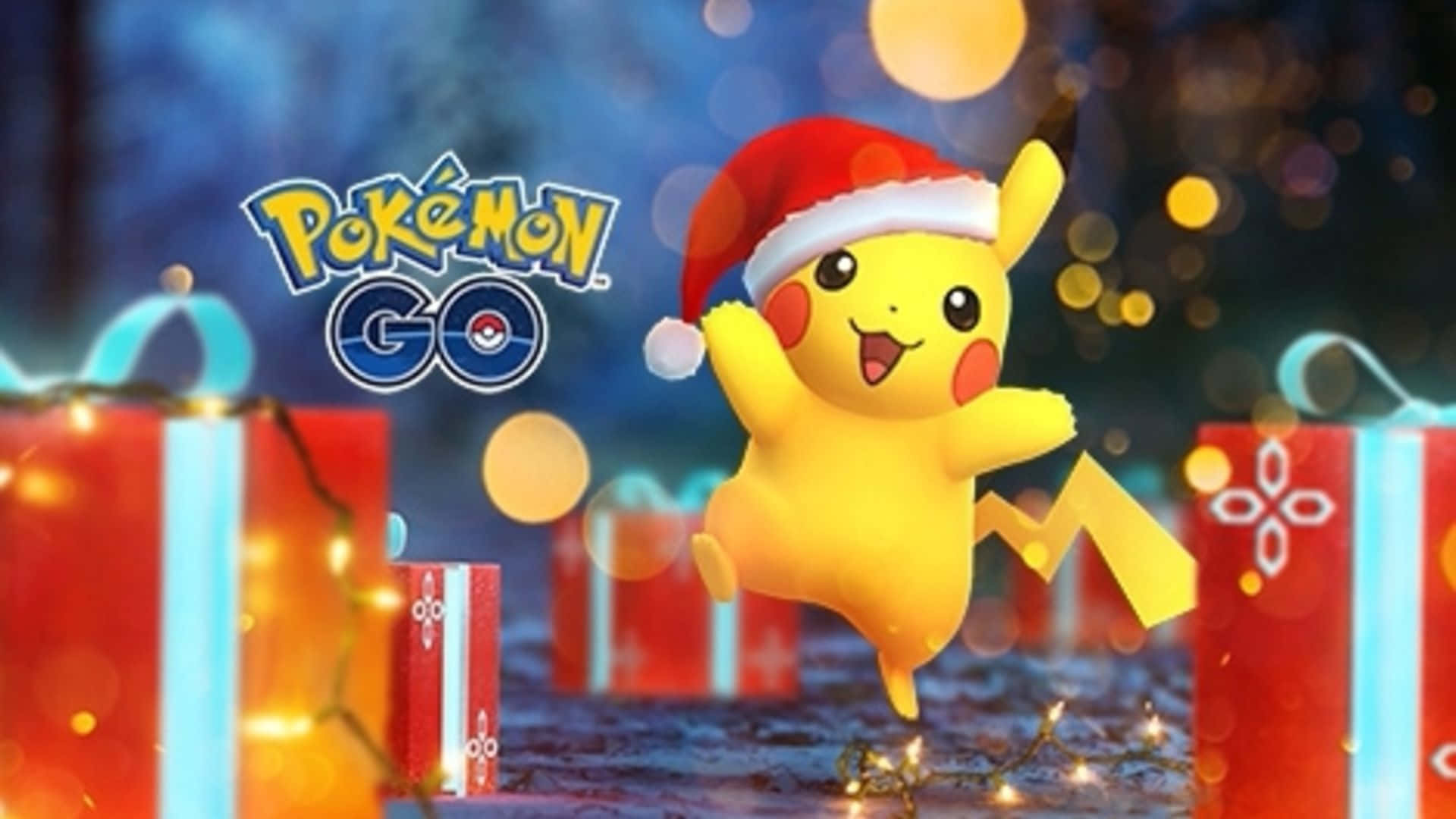Pokémongo Weihnachts-pikachu-poster Wallpaper