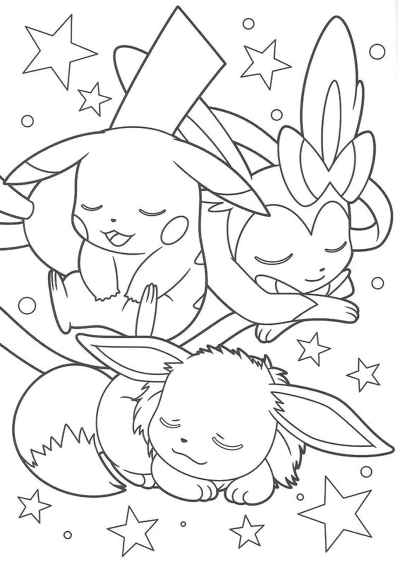 Download Pokemon Coloring Pages For Kids | Wallpapers.com
