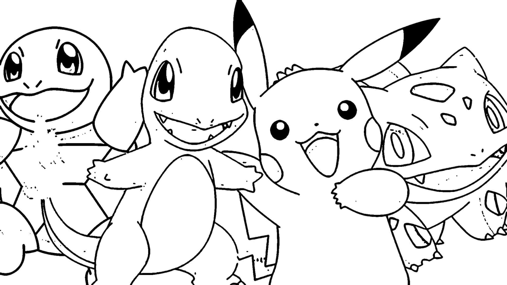 Put Your Coloring Skills to the Test with this Challenging Pokemon Image.