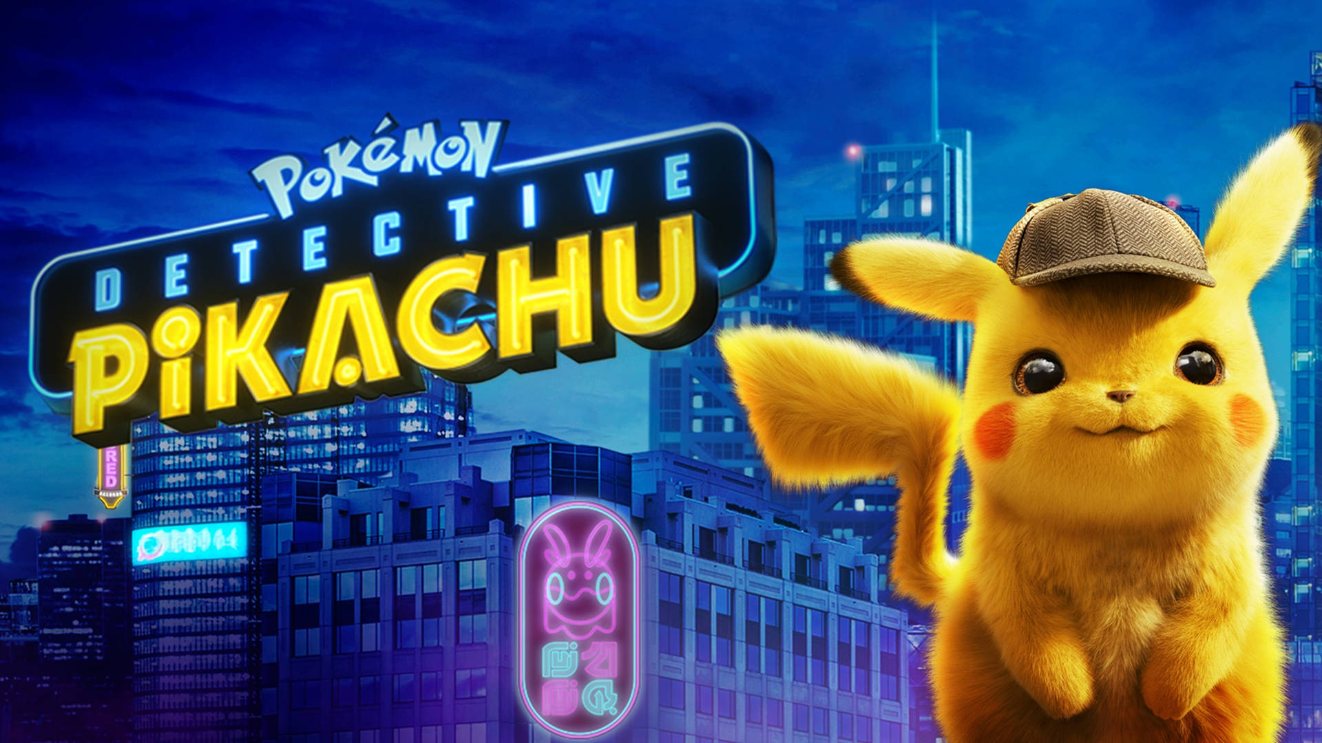 Pokemon Detective Pikachu City Skyscrapers Wallpaper