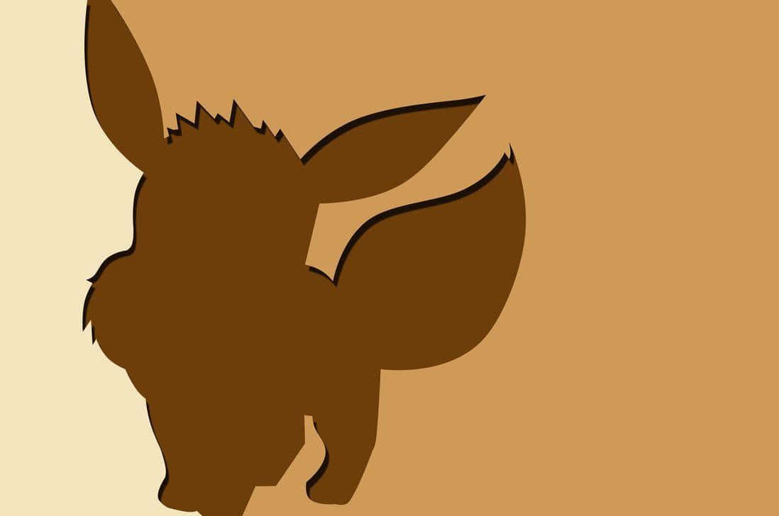 Pokémon Eevee Brown Silhouette Wallpaper