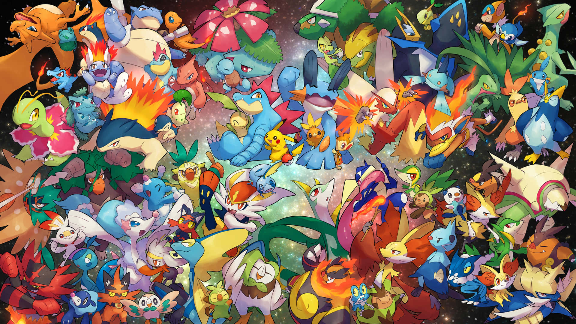 Pokemon Ensemble Artwork Wallpaper