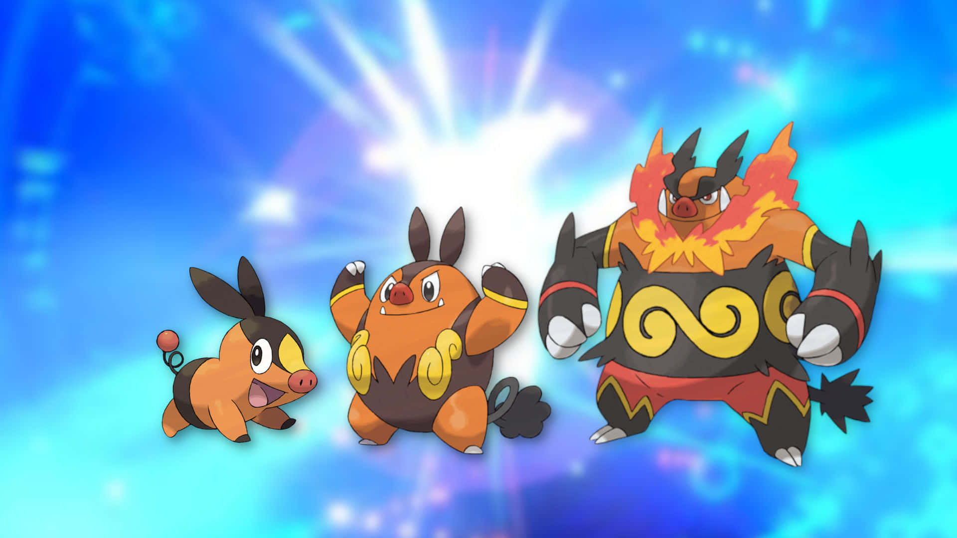 Witness the power of evolution as four generations of Pokemon stand together. Wallpaper