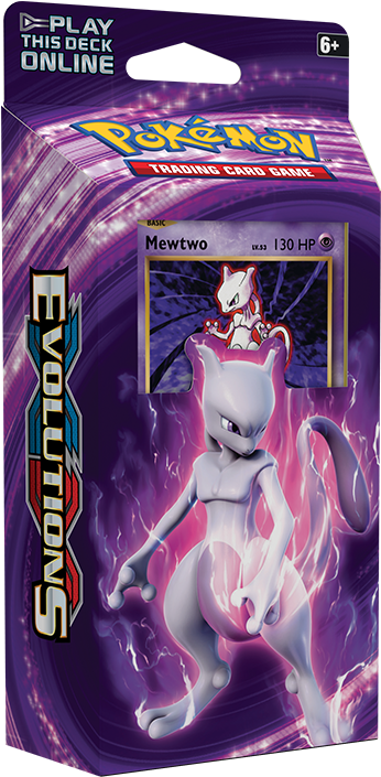 Pokemon Evolutions Mewtwo Card Pack PNG