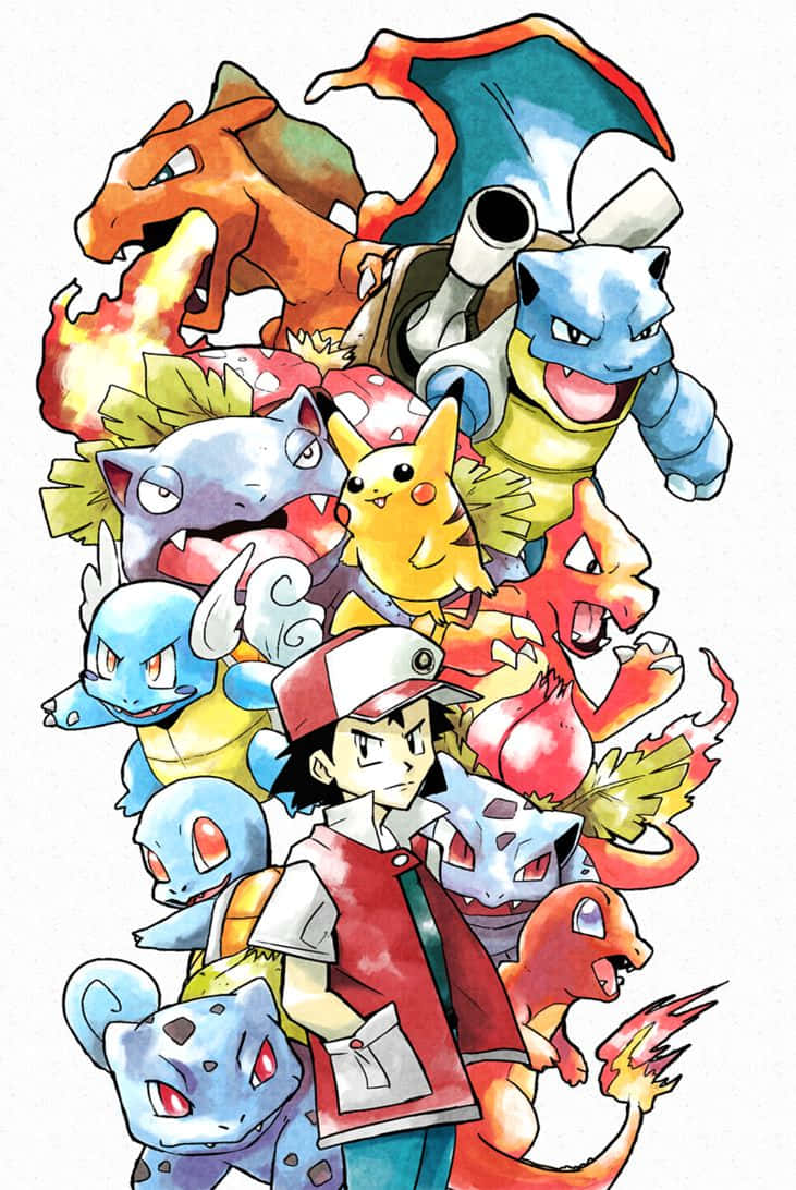 "Incredible Pokemon Fan Art - Celebrate the Adventures of Ash and Pikachu" Wallpaper