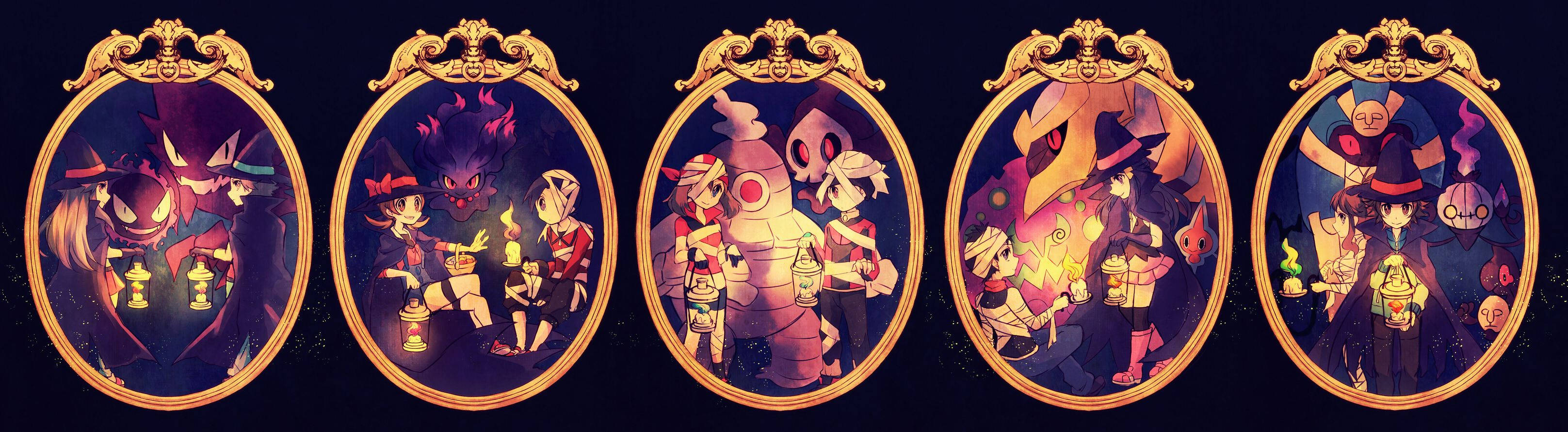 Pokémon Frames With Dusclops Wallpaper
