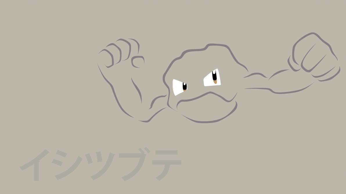Pokemon Geodude With Japanese Characters Picture