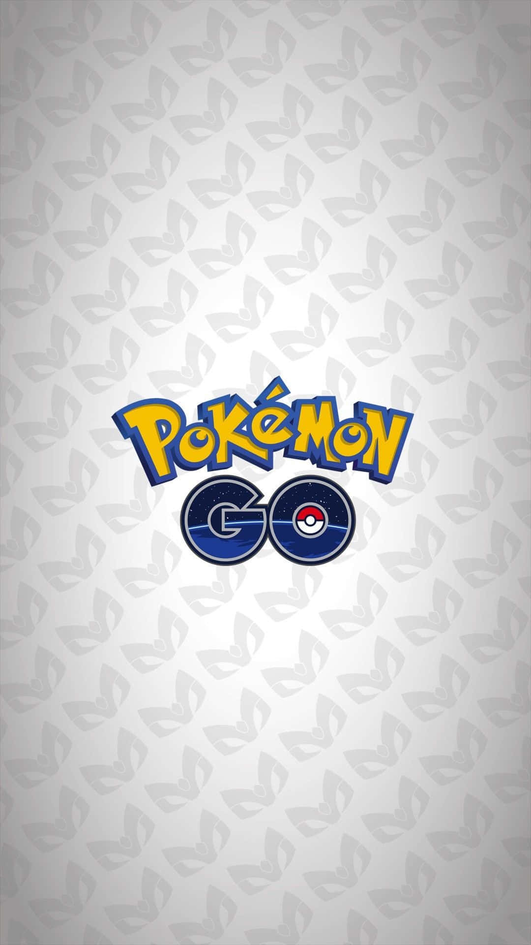 Logoet fra Pokémon Go fungerer som baggrundsbillede. Wallpaper