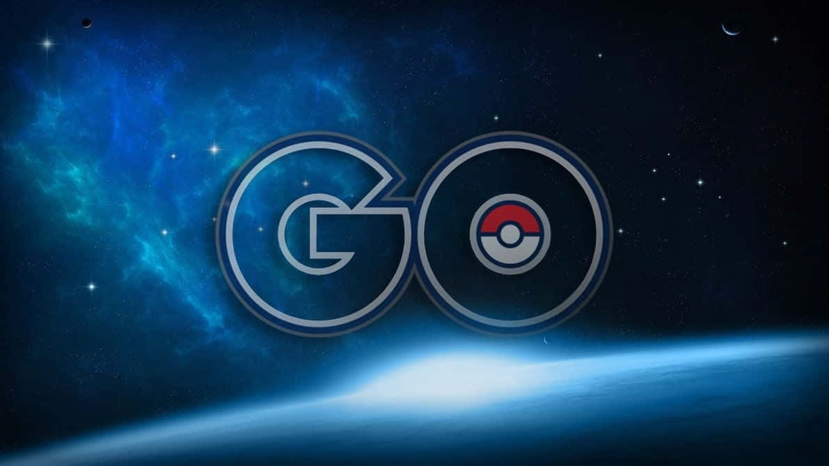 Pokémongo Logo Im Weltraum Wallpaper