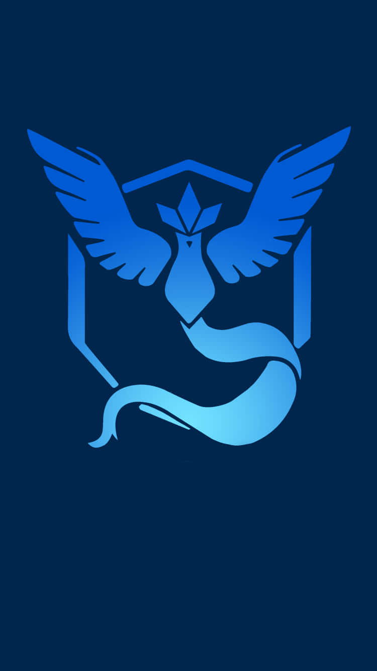 Pokémon-logo med vinger på en mørk baggrund Wallpaper