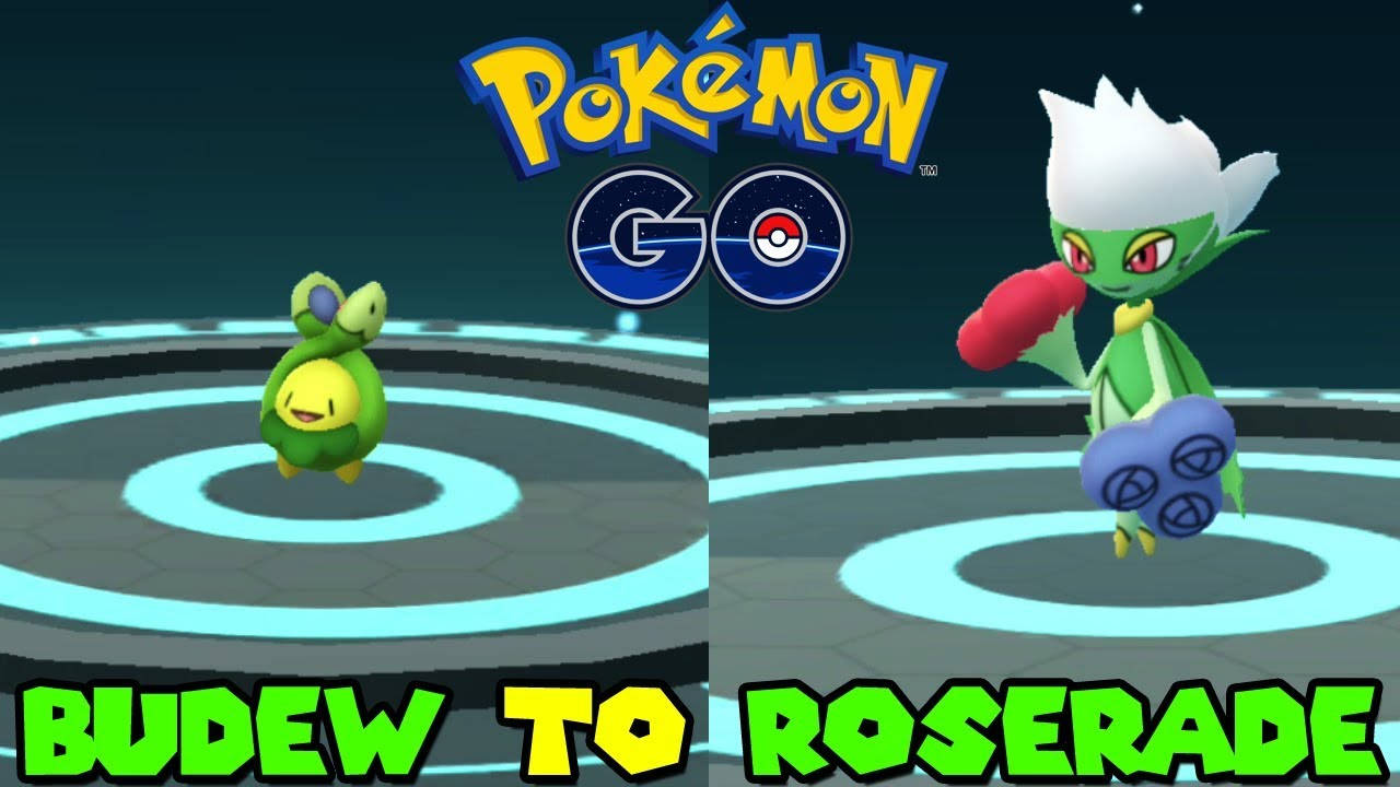 Pokémongo Budew Evoluciona A Roserade. Fondo de pantalla