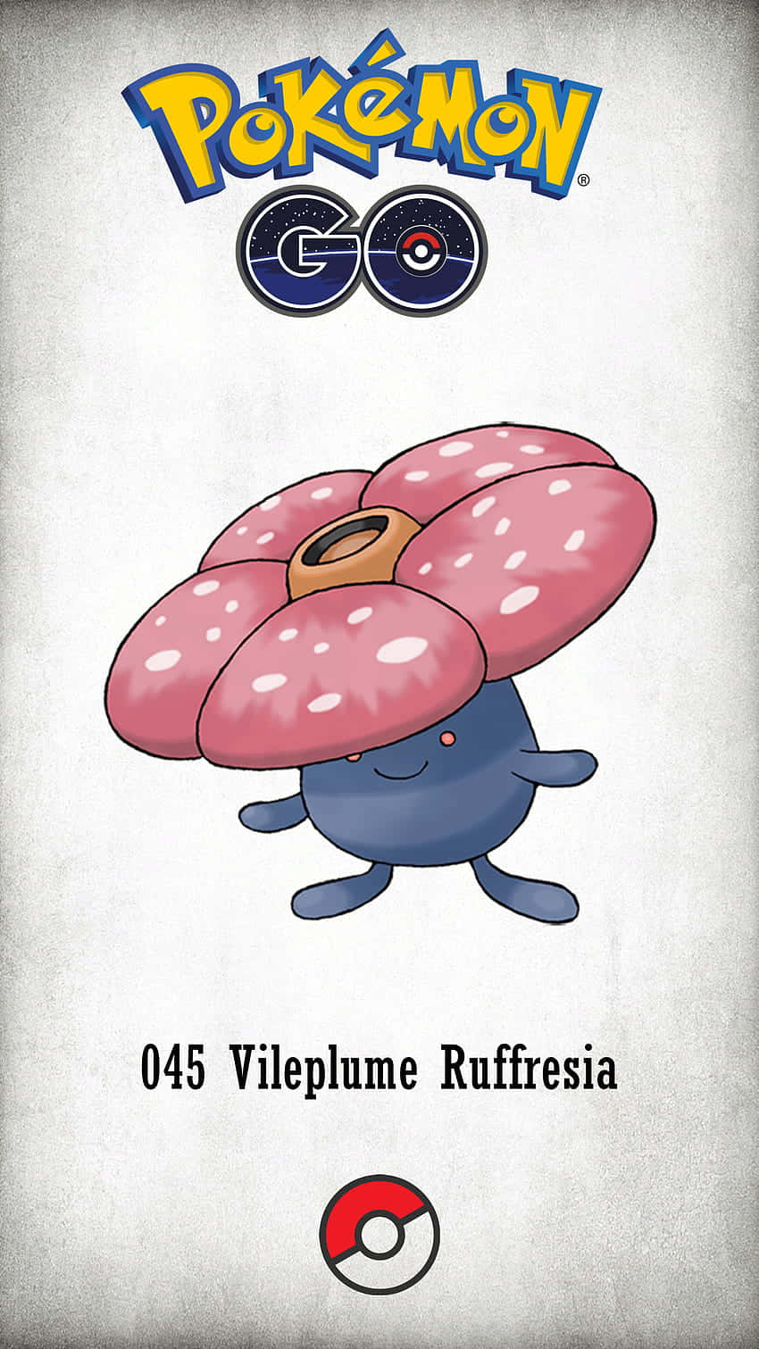 Pokemon Go Card Featuring Vileplume Ruffresia Wallpaper