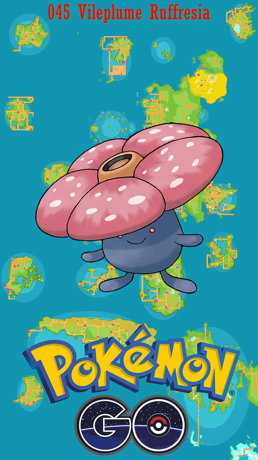 Pokemon Go Card With Vileplume Ruffresia Wallpaper